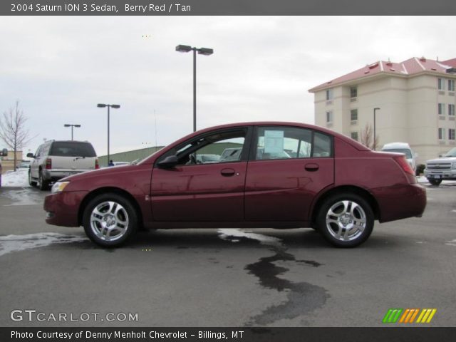 2004 Saturn ION 3 Sedan in Berry Red