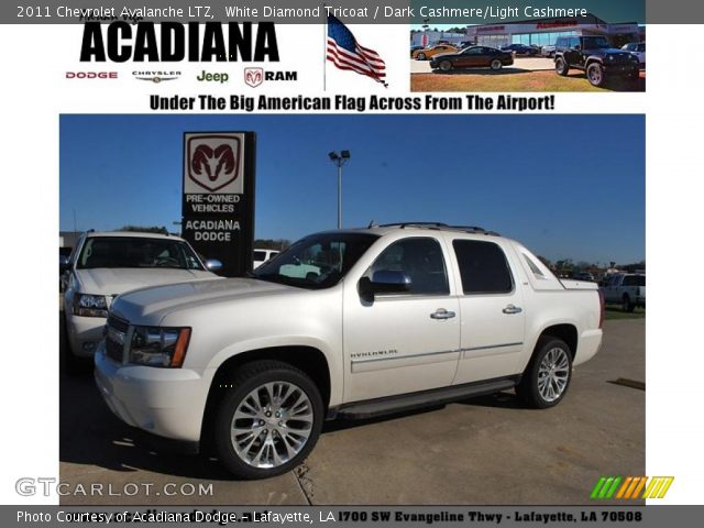 2011 Chevrolet Avalanche LTZ in White Diamond Tricoat