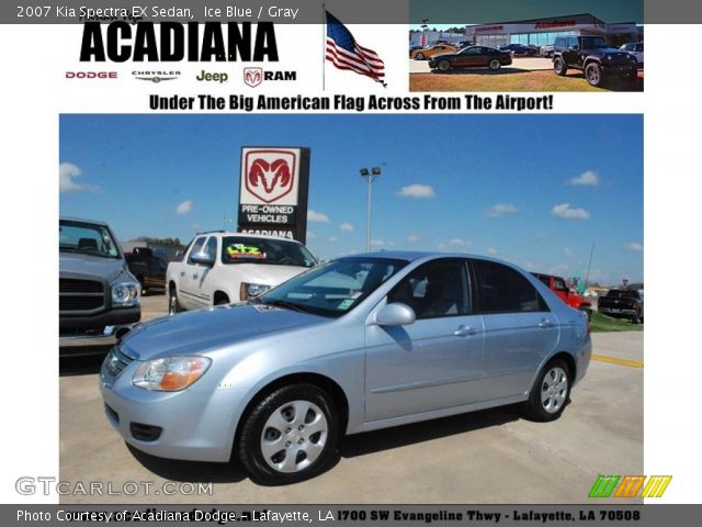 2007 Kia Spectra EX Sedan in Ice Blue