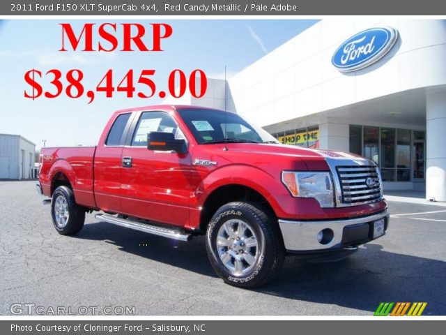 2011 Ford F150 XLT SuperCab 4x4 in Red Candy Metallic