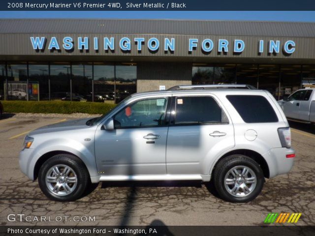 2008 Mercury Mariner V6 Premier 4WD in Silver Metallic