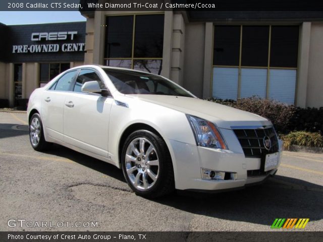2008 Cadillac CTS Sedan in White Diamond Tri-Coat