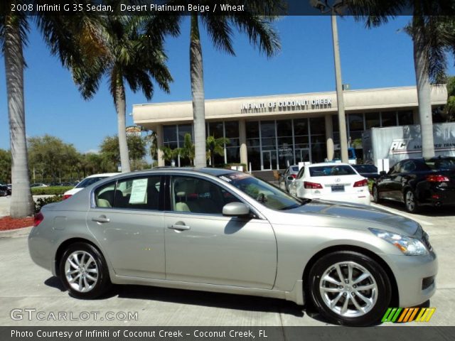 2008 Infiniti G 35 Sedan in Desert Platinum Beige