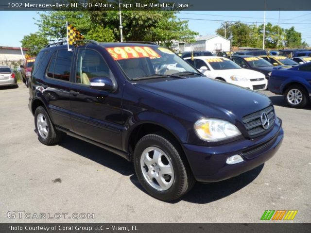 2002 Mercedes-Benz ML 320 4Matic in Capri Blue Metallic