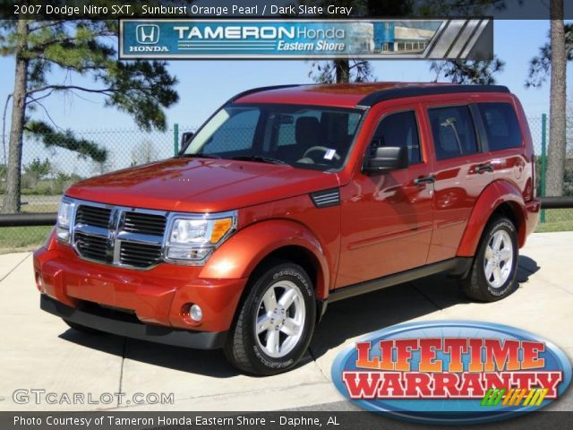 2007 Dodge Nitro SXT in Sunburst Orange Pearl