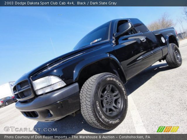 2003 Dodge Dakota Sport Club Cab 4x4 in Black