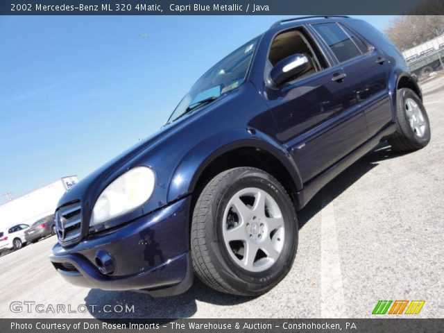 2002 Mercedes-Benz ML 320 4Matic in Capri Blue Metallic