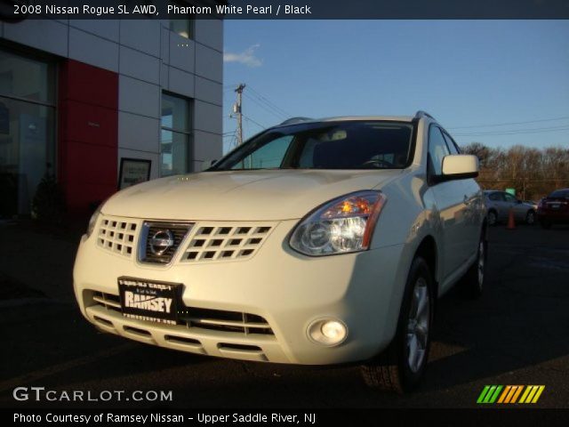 2008 Nissan Rogue SL AWD in Phantom White Pearl