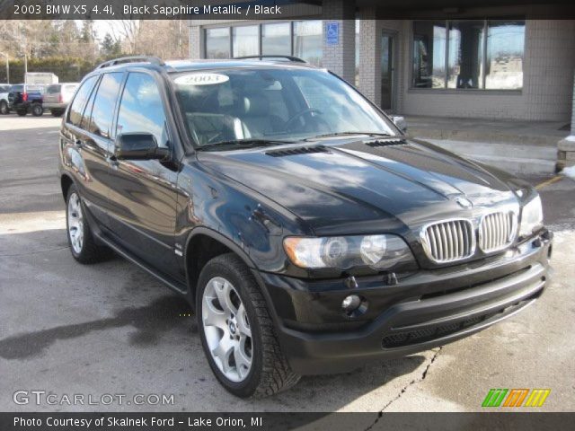 2003 BMW X5 4.4i in Black Sapphire Metallic