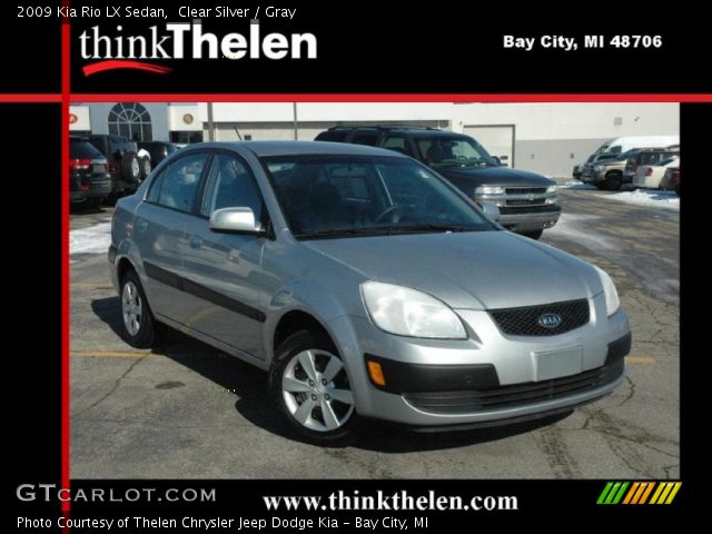 2009 Kia Rio LX Sedan in Clear Silver