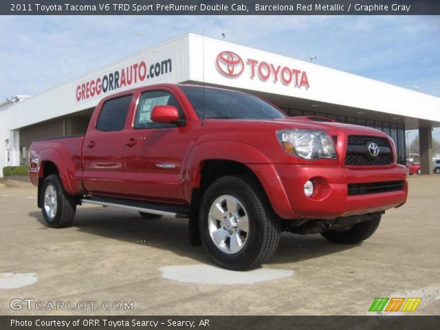 2011 Toyota Tacoma V6 TRD Sport PreRunner Double Cab in Barcelona Red Metallic