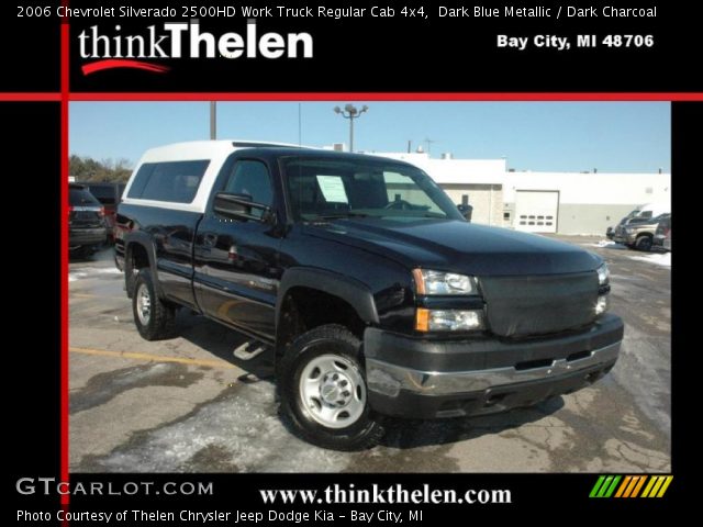 2006 Chevrolet Silverado 2500HD Work Truck Regular Cab 4x4 in Dark Blue Metallic