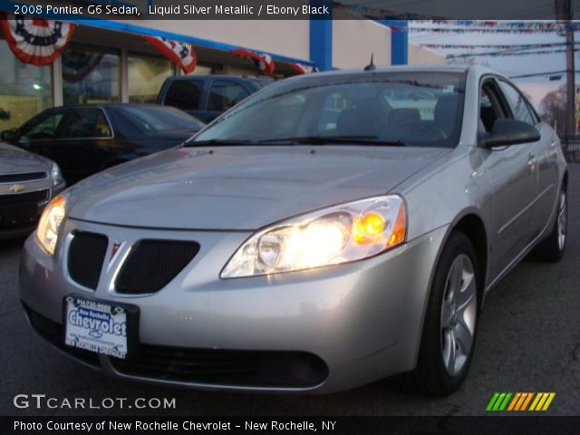 2008 Pontiac G6 Sedan in Liquid Silver Metallic