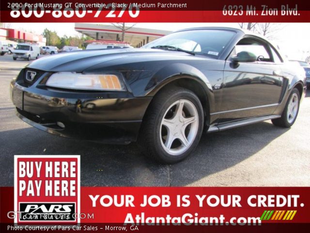 2000 Ford Mustang GT Convertible in Black