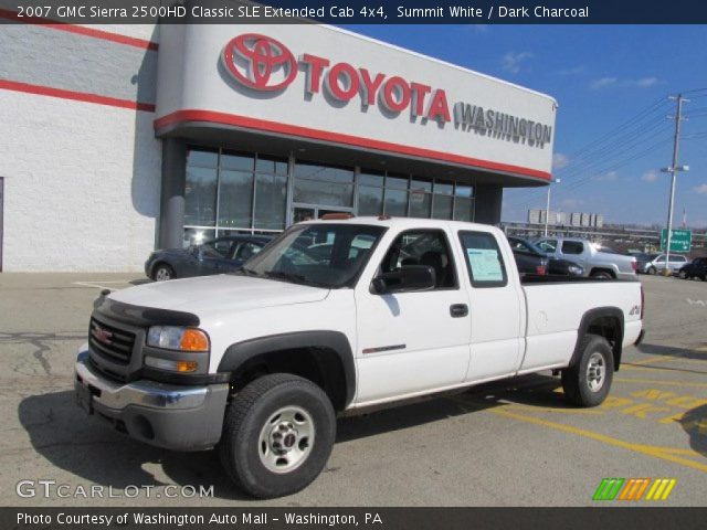 2007 GMC Sierra 2500HD Classic SLE Extended Cab 4x4 in Summit White