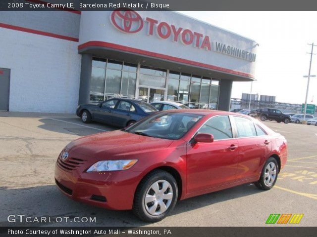 2008 Toyota Camry LE in Barcelona Red Metallic