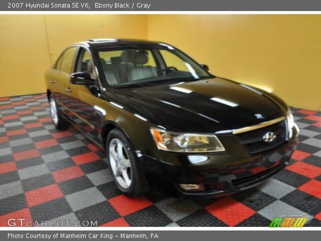 2007 Hyundai Sonata SE V6 in Ebony Black