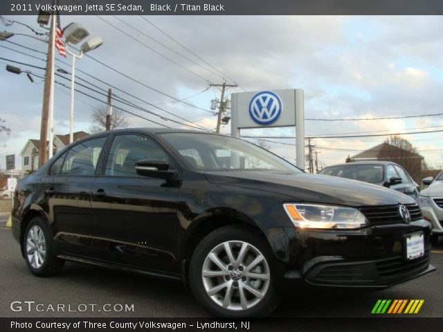 2011 Volkswagen Jetta SE Sedan in Black