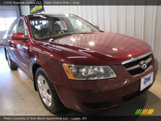 2008 Hyundai Sonata GLS in Dark Cherry Red