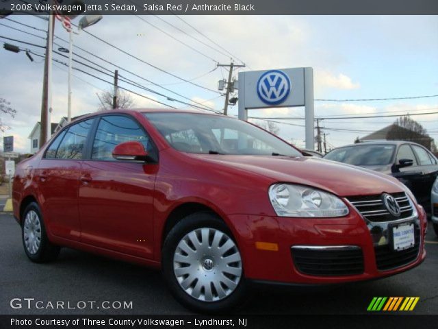 2008 Volkswagen Jetta S Sedan in Salsa Red