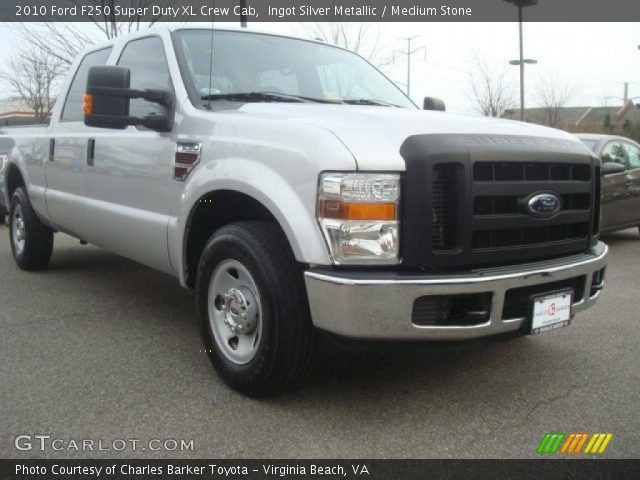 2010 Ford F250 Super Duty XL Crew Cab in Ingot Silver Metallic