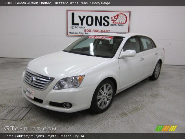 2008 Toyota Avalon Limited in Blizzard White Pearl