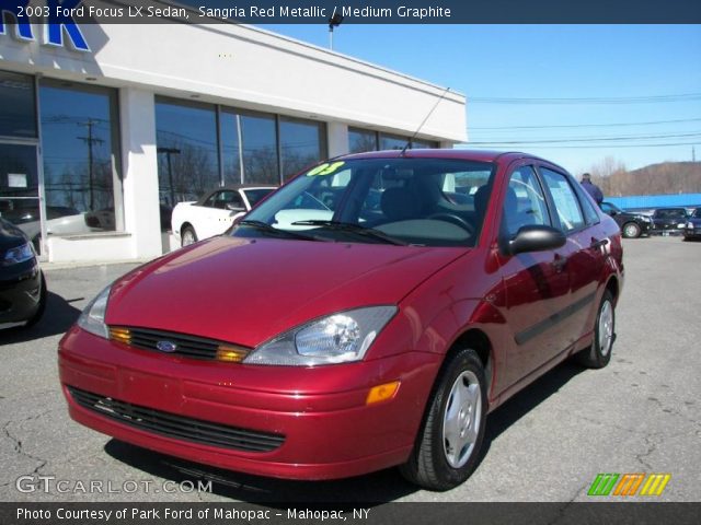 2003 Ford Focus LX Sedan in Sangria Red Metallic