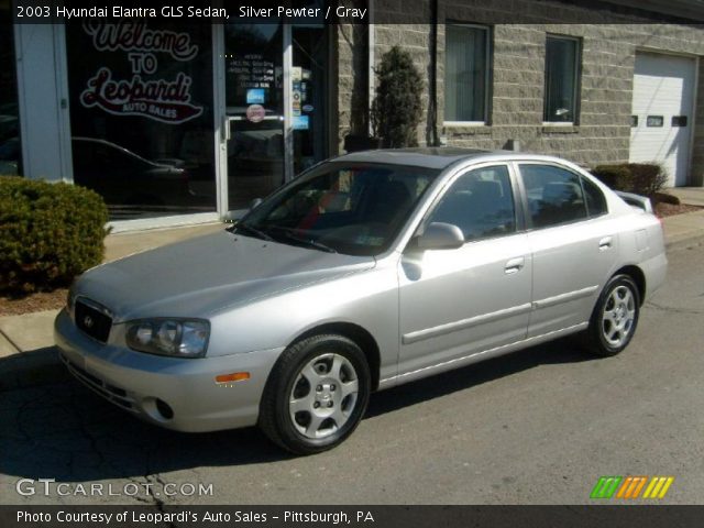 2003 Hyundai Elantra GLS Sedan in Silver Pewter
