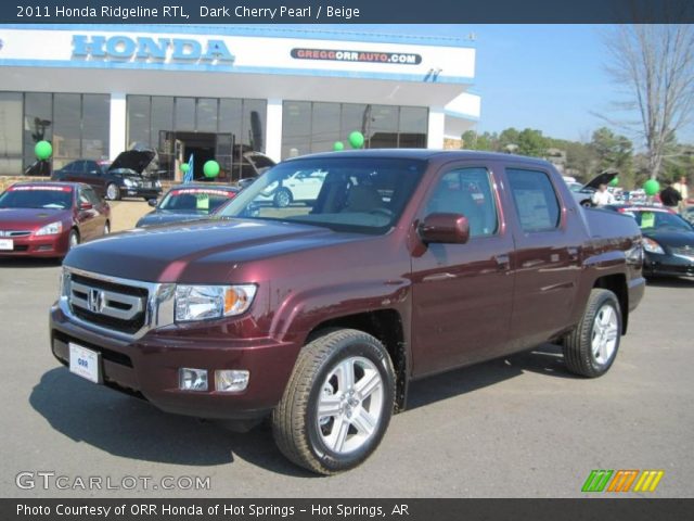 2011 Honda Ridgeline RTL in Dark Cherry Pearl