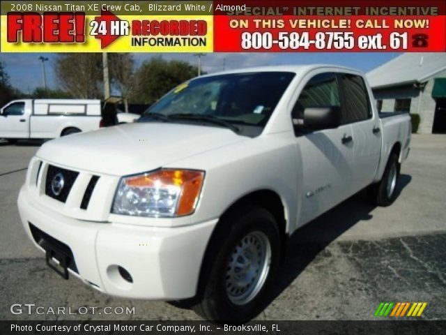 2008 Nissan Titan XE Crew Cab in Blizzard White