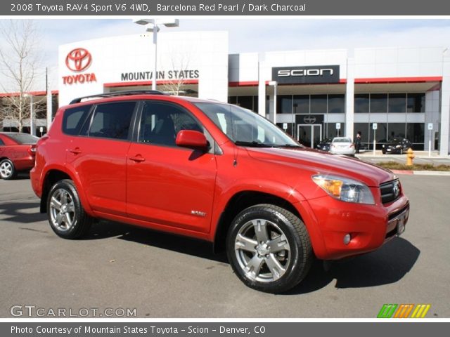 2008 Toyota RAV4 Sport V6 4WD in Barcelona Red Pearl