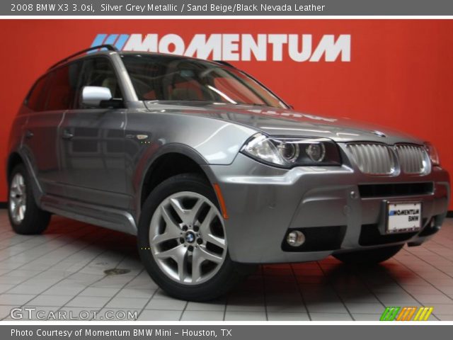 2008 BMW X3 3.0si in Silver Grey Metallic