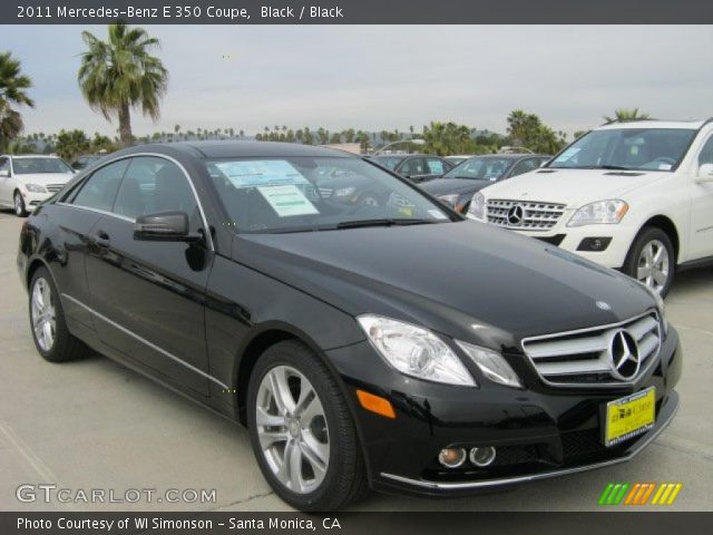 2011 Mercedes-Benz E 350 Coupe in Black