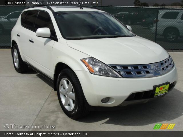 2003 Nissan Murano SE in Glacier White Pearl