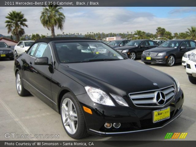 2011 Mercedes-Benz E 350 Cabriolet in Black