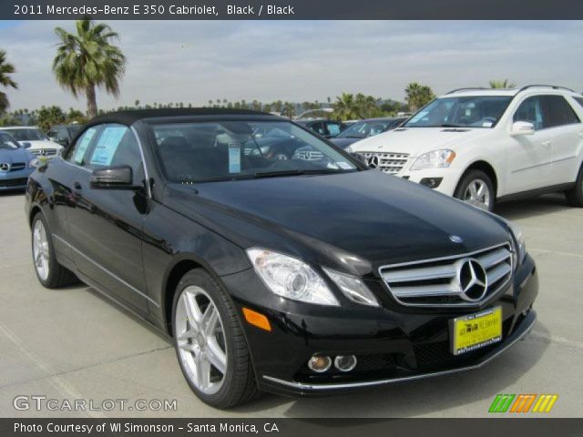 2011 Mercedes-Benz E 350 Cabriolet in Black