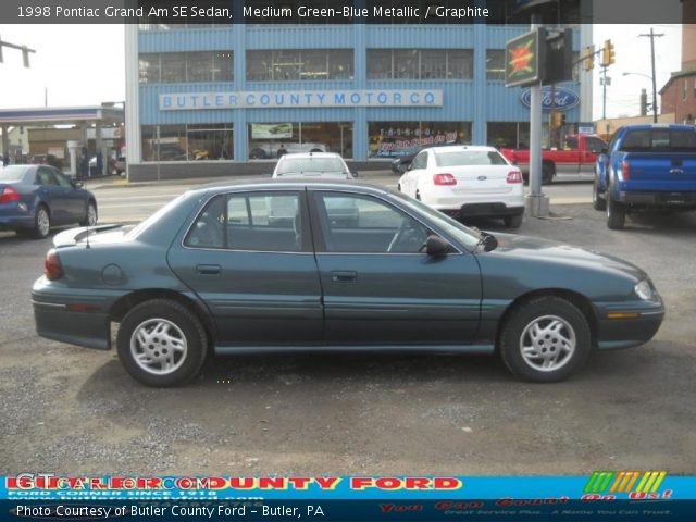 1998 Pontiac Grand Am SE Sedan in Medium Green-Blue Metallic