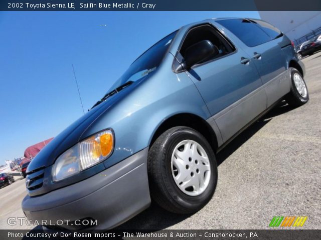 2002 Toyota Sienna LE in Sailfin Blue Metallic