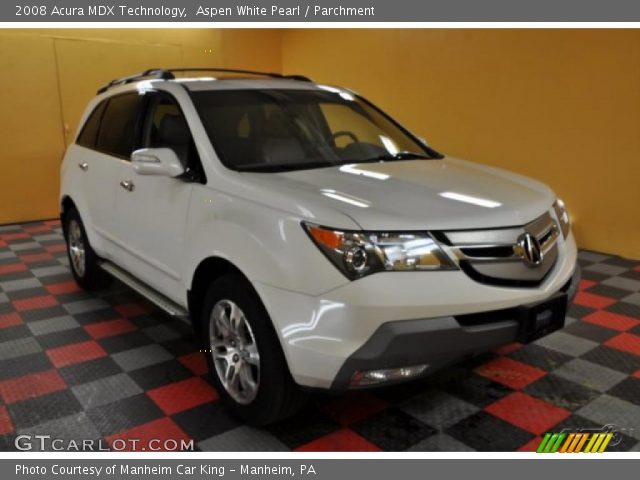 2008 Acura MDX Technology in Aspen White Pearl