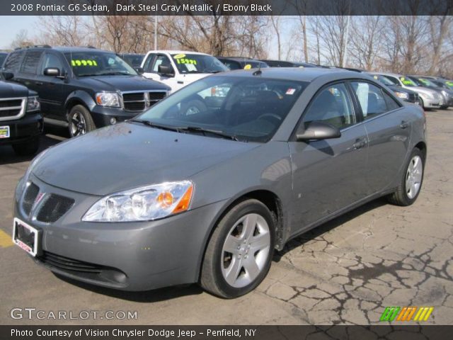 2008 Pontiac G6 Sedan in Dark Steel Gray Metallic