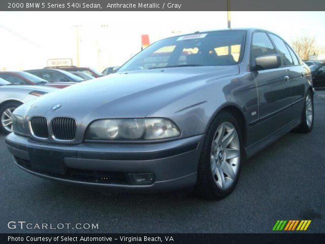 2000 BMW 5 Series 540i Sedan in Anthracite Metallic