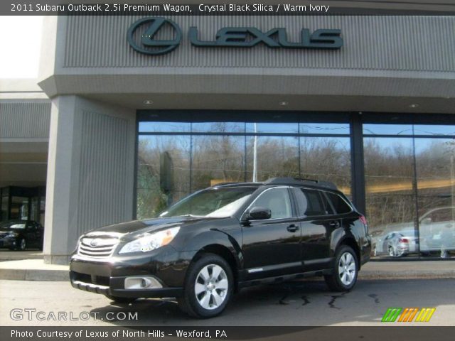 2011 Subaru Outback 2.5i Premium Wagon in Crystal Black Silica