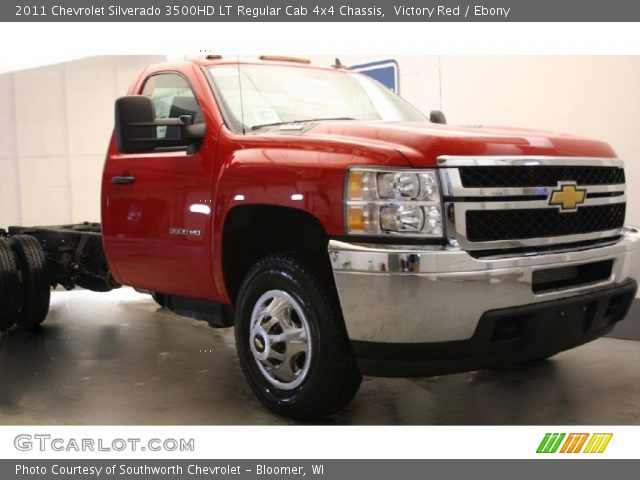 2011 Chevrolet Silverado 3500HD LT Regular Cab 4x4 Chassis in Victory Red