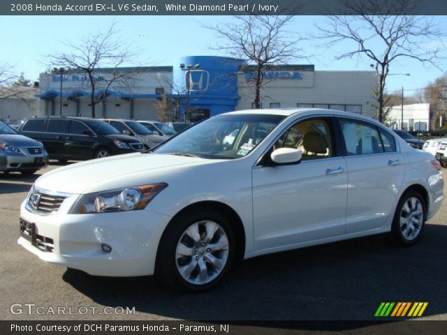 2008 Honda accord exl v6 white
