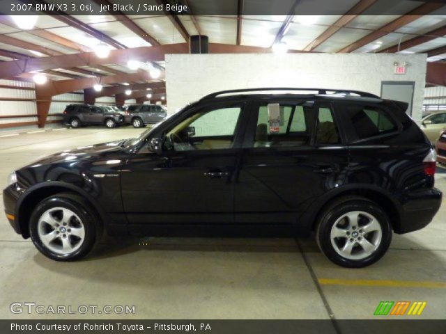 2007 BMW X3 3.0si in Jet Black