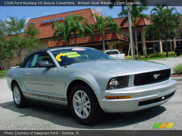 2008 Ford Mustang V6 Deluxe Convertible in Brilliant Silver Metallic