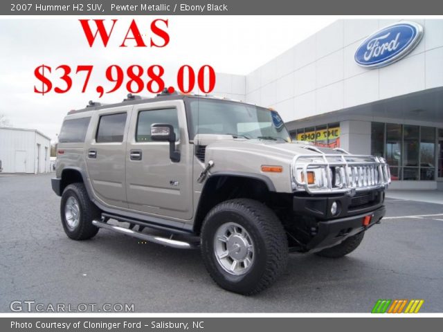 2007 Hummer H2 SUV in Pewter Metallic