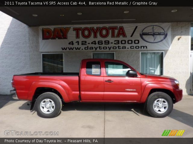 2011 Toyota Tacoma V6 SR5 Access Cab 4x4 in Barcelona Red Metallic