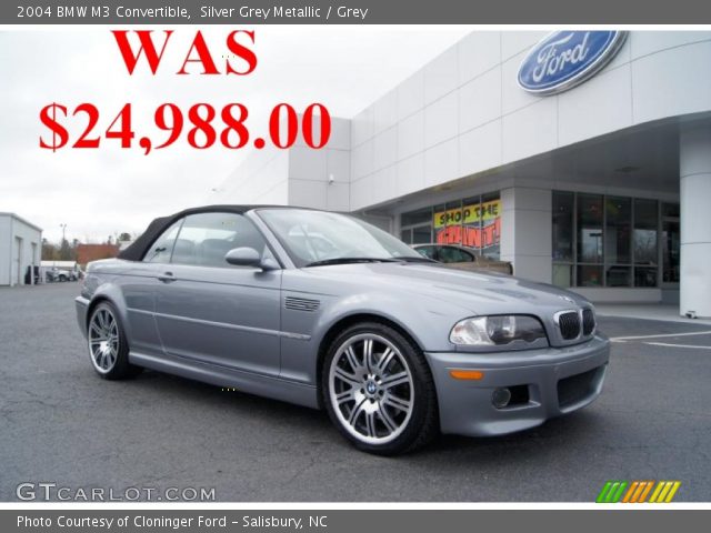 2004 BMW M3 Convertible in Silver Grey Metallic