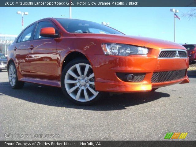 2010 Mitsubishi Lancer Sportback GTS in Rotor Glow Orange Metallic
